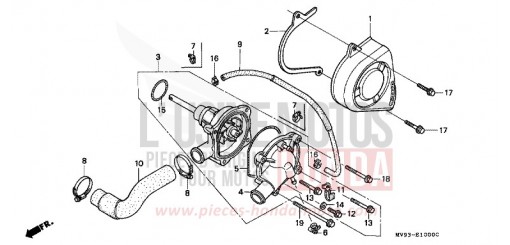 POMPE A EAU CBR600FS de 1995